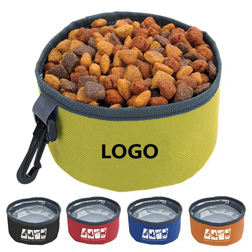 Collapsible Dog Bowl w/Carabiner 1