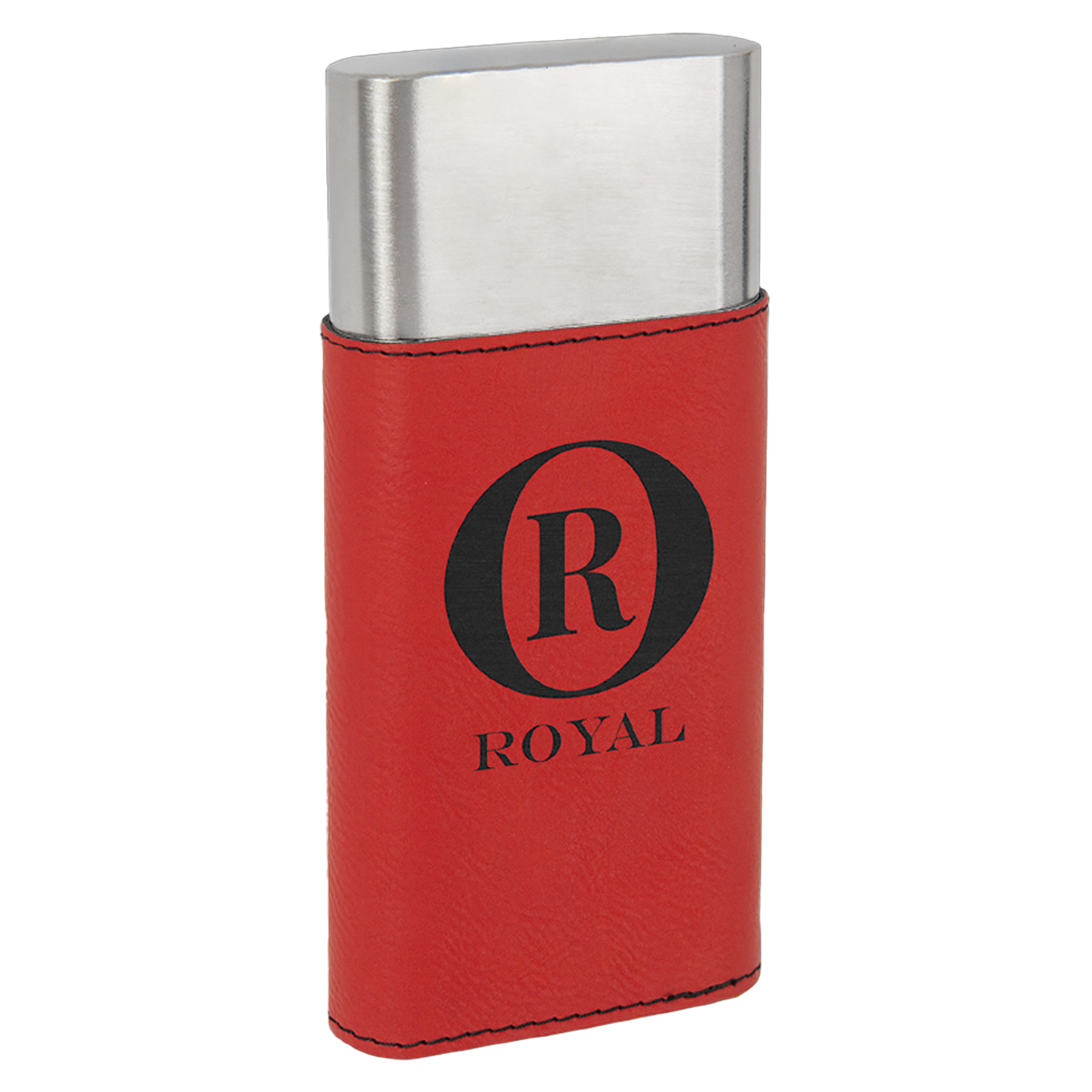 White Leatherette Cigar Case w/ Cutter