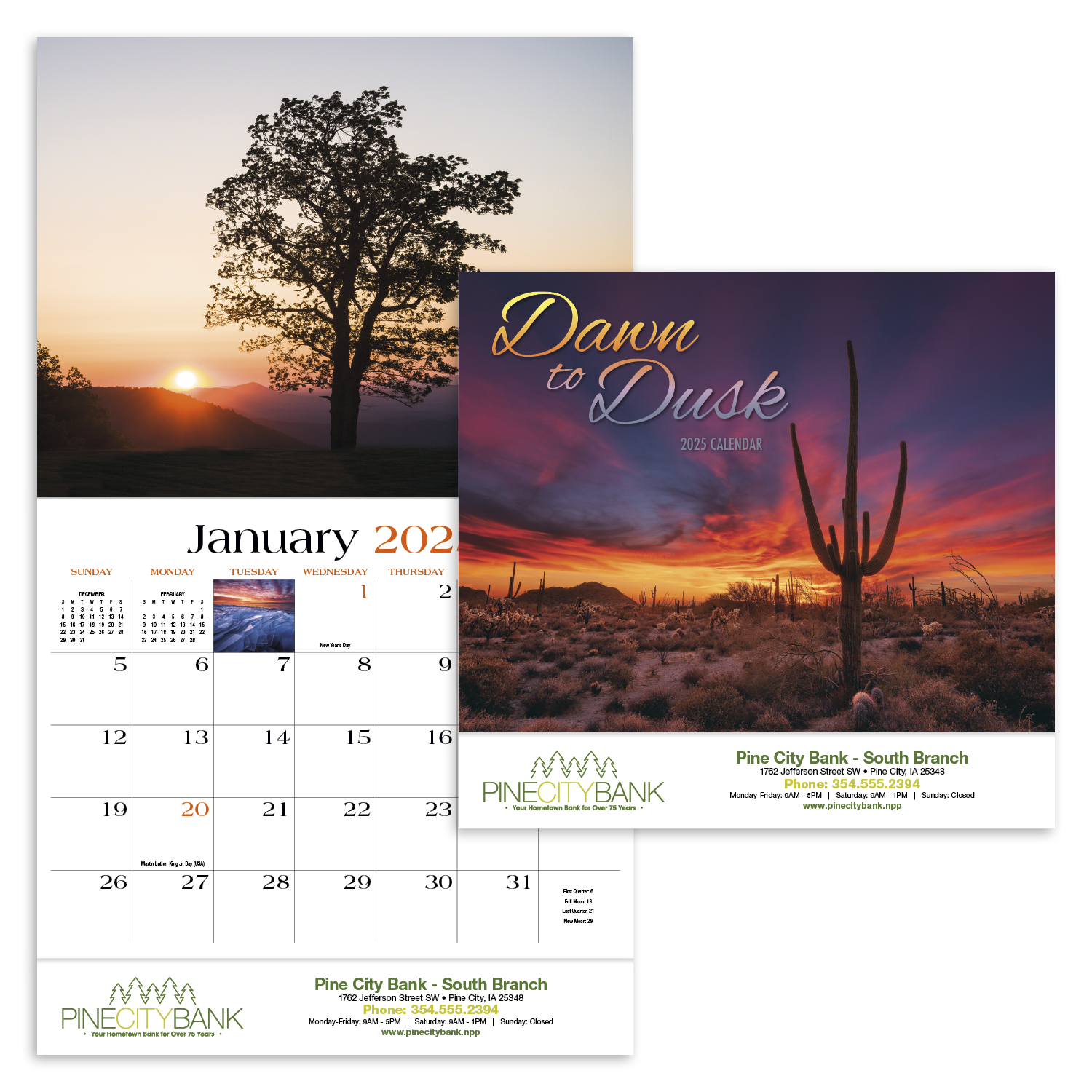HotLine® Products Dawn to Dusk Appointment Calendar - Stapled 16