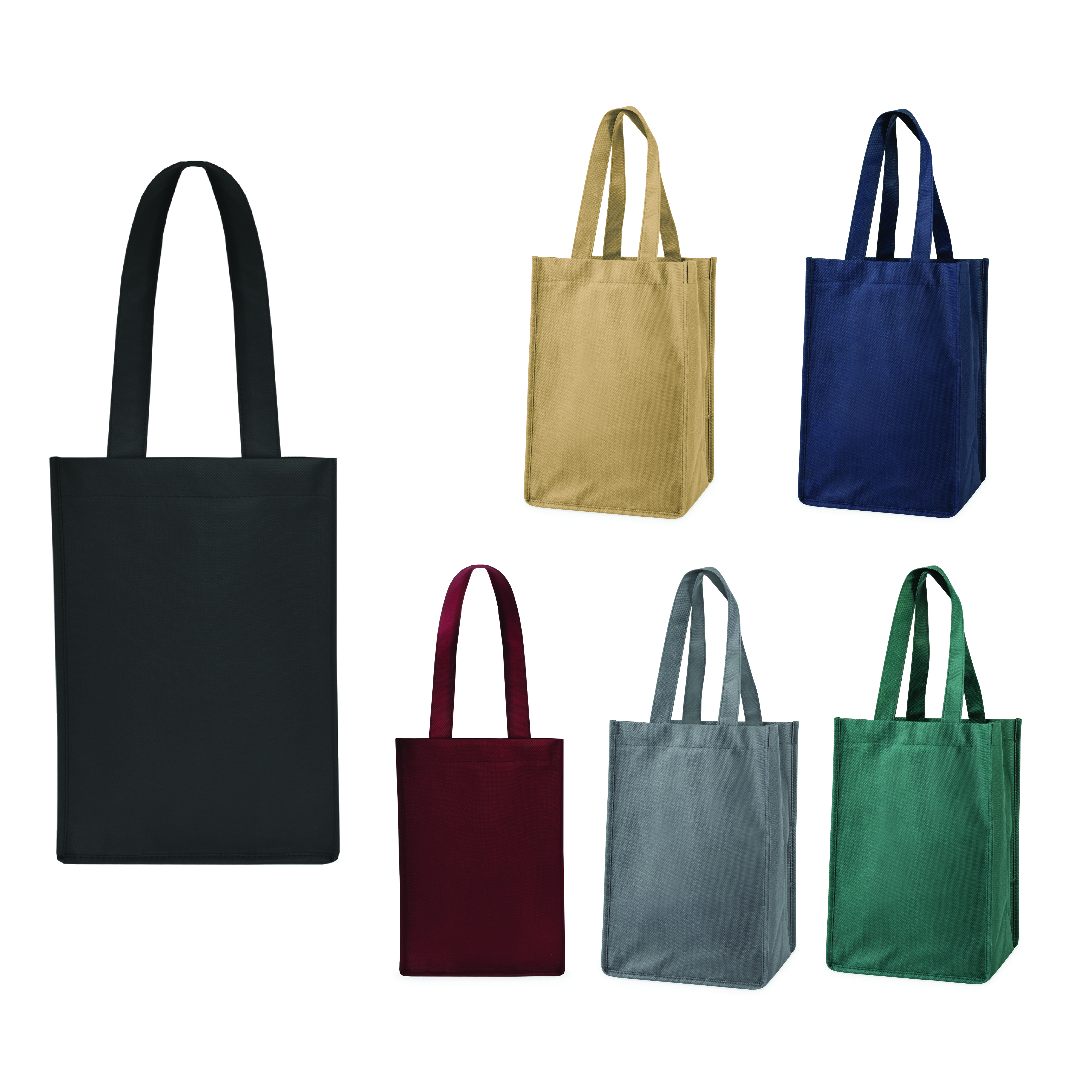 True® 4 Bottle Non-Woven Wine Tote 17