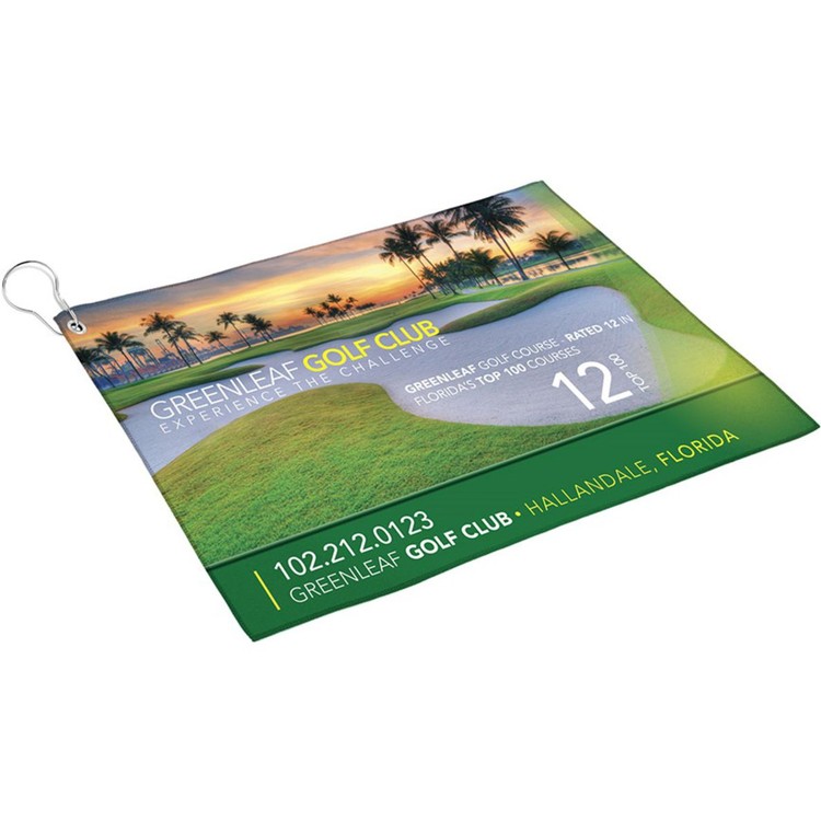 Opper Fiber® Sports Cleaning Towel w/Sport Clip (19"x10")