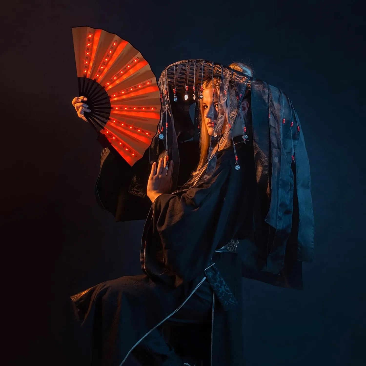 LED Luminous Folding Fan 2