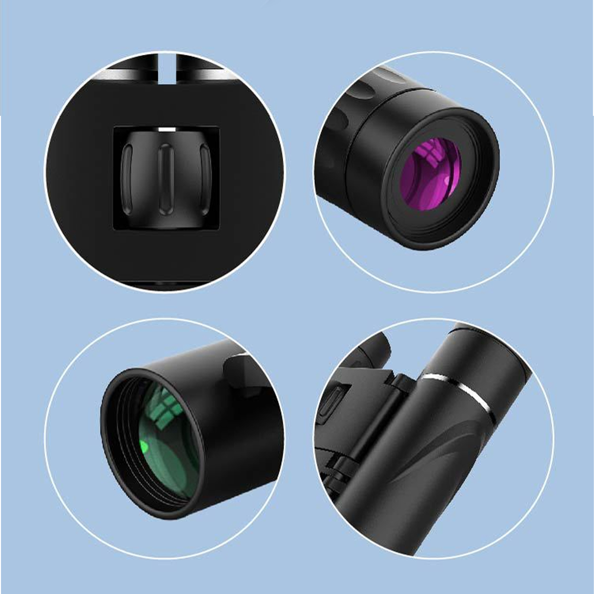 Folding Binoculars Travel Kit with Case 5
