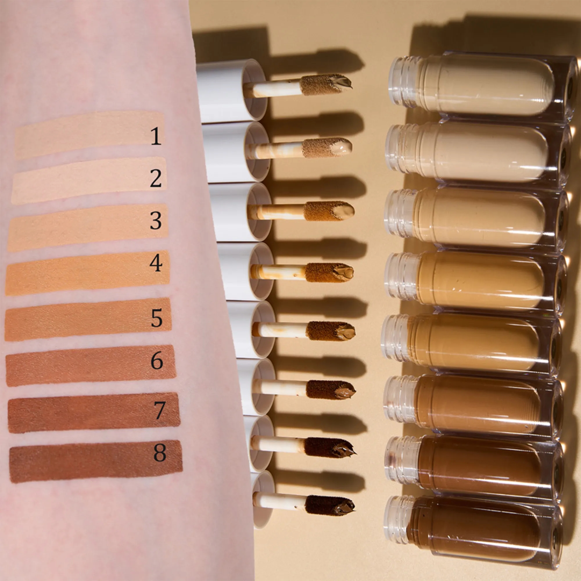 Liquid Concealer Glass Bottle Full Coverage Natural Finish 7