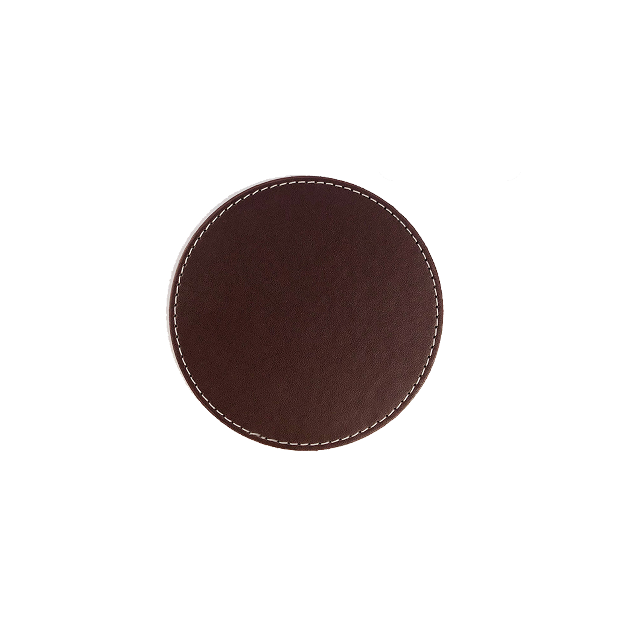 Vegan Leather Round Coaster 3