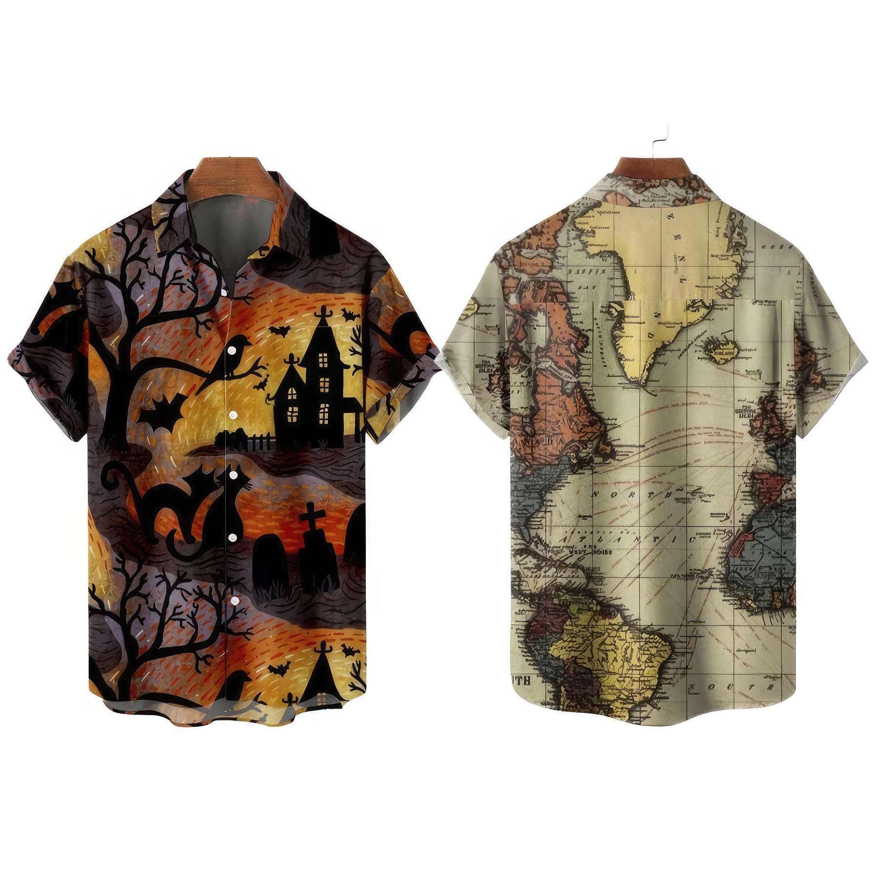 3D Digital Printing Hawaiian Shirt Custom Pattern & Summer 1