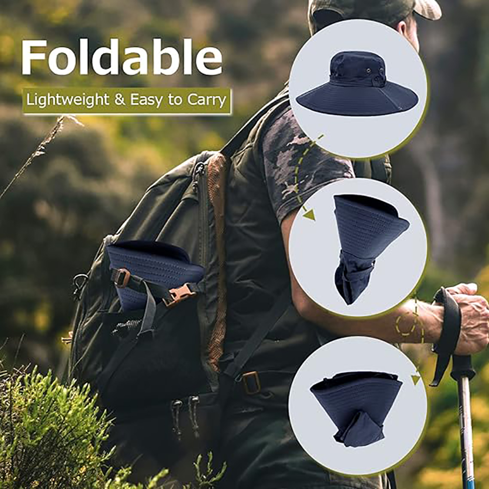 Waterproof Wide Brim Bucket Hat 7