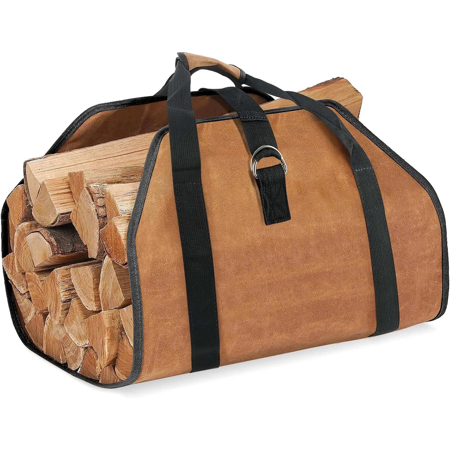 Waxed Canvas Log Bag 5