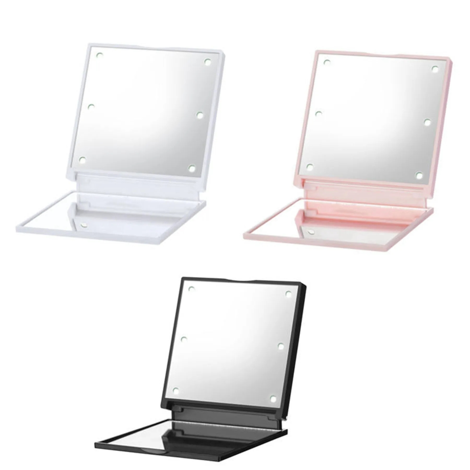 Lighted Folding Travel Makeup Mirror 4
