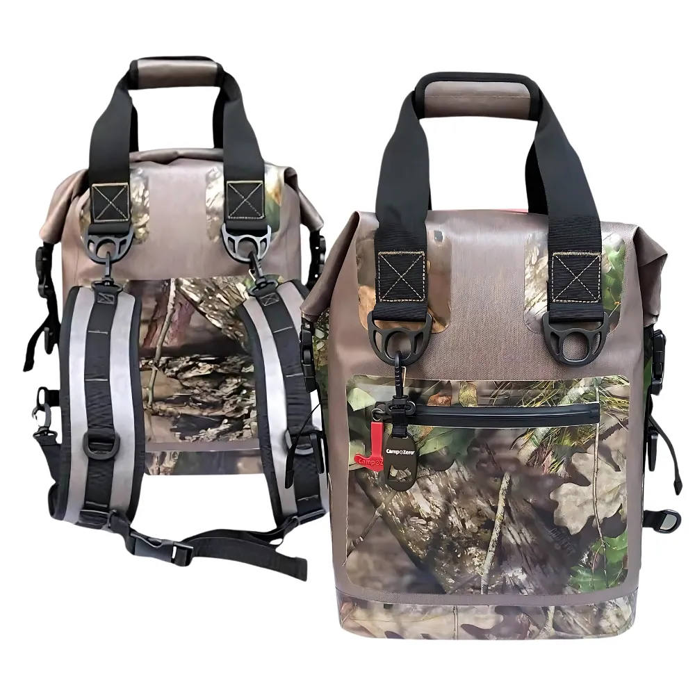 Roll Top Cooler Bag with Backpack Straps 2