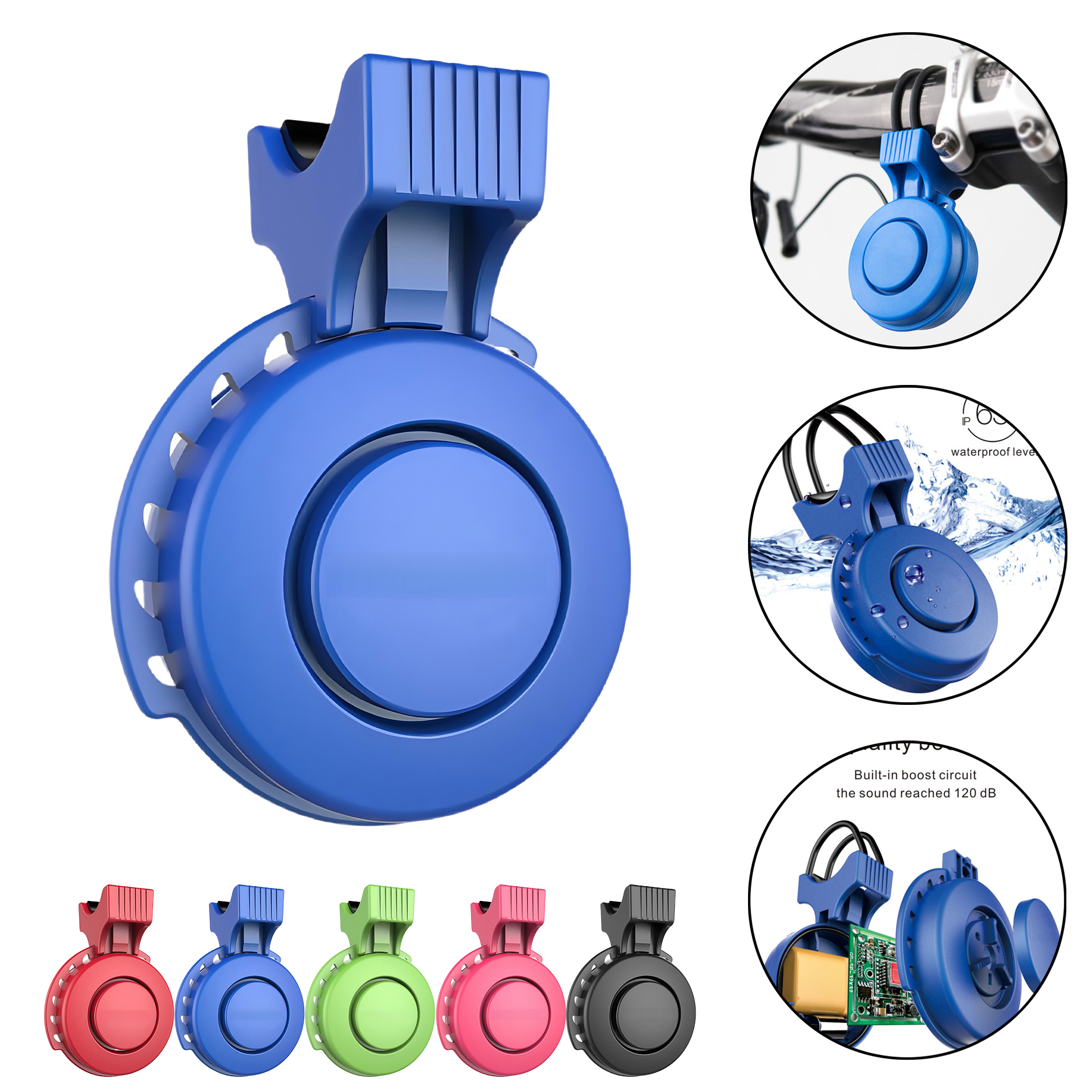 USB Rechargeable Bike Horn Bell for Bicycle Electric Scooter Skateboard 4