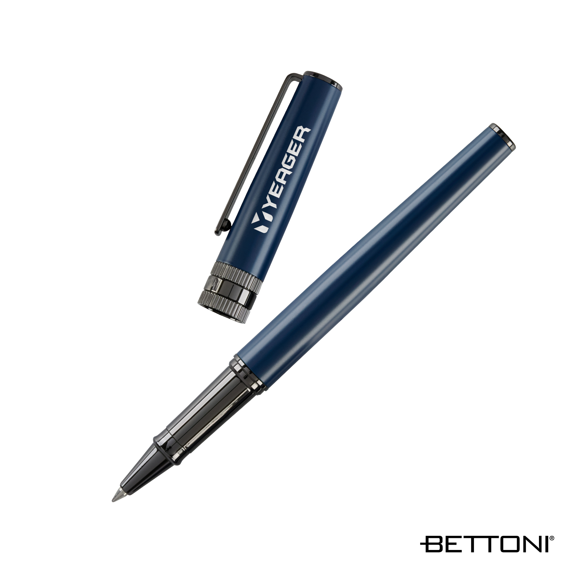 Bettoni® Massimo Brass Cap-Off Rollerball Pen 2