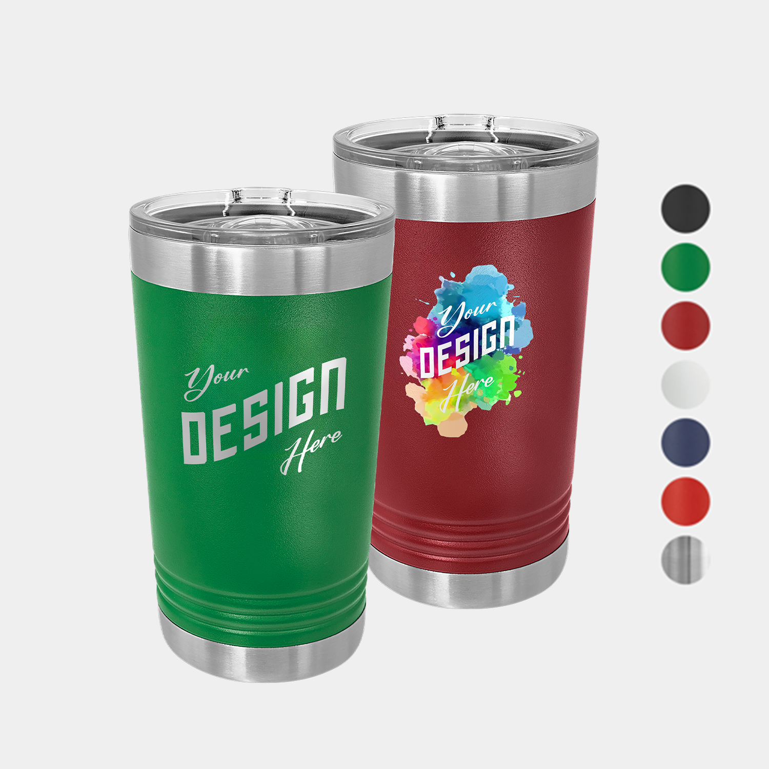 16 oz Polar Camel® Stainless Steel Insulated Pint Tumbler w/ Slider Lid 2
