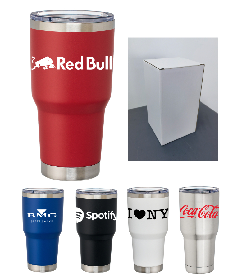 Union Printed - 30oz Double Wall SS Vacuum Bottle - 1-Color Print - Includes Gift Box Packing 1