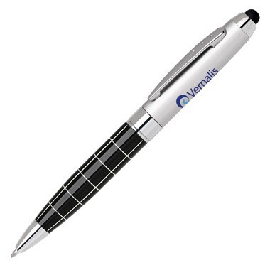 Refined Grid Design Stylus Pen - Satin Chrome 2