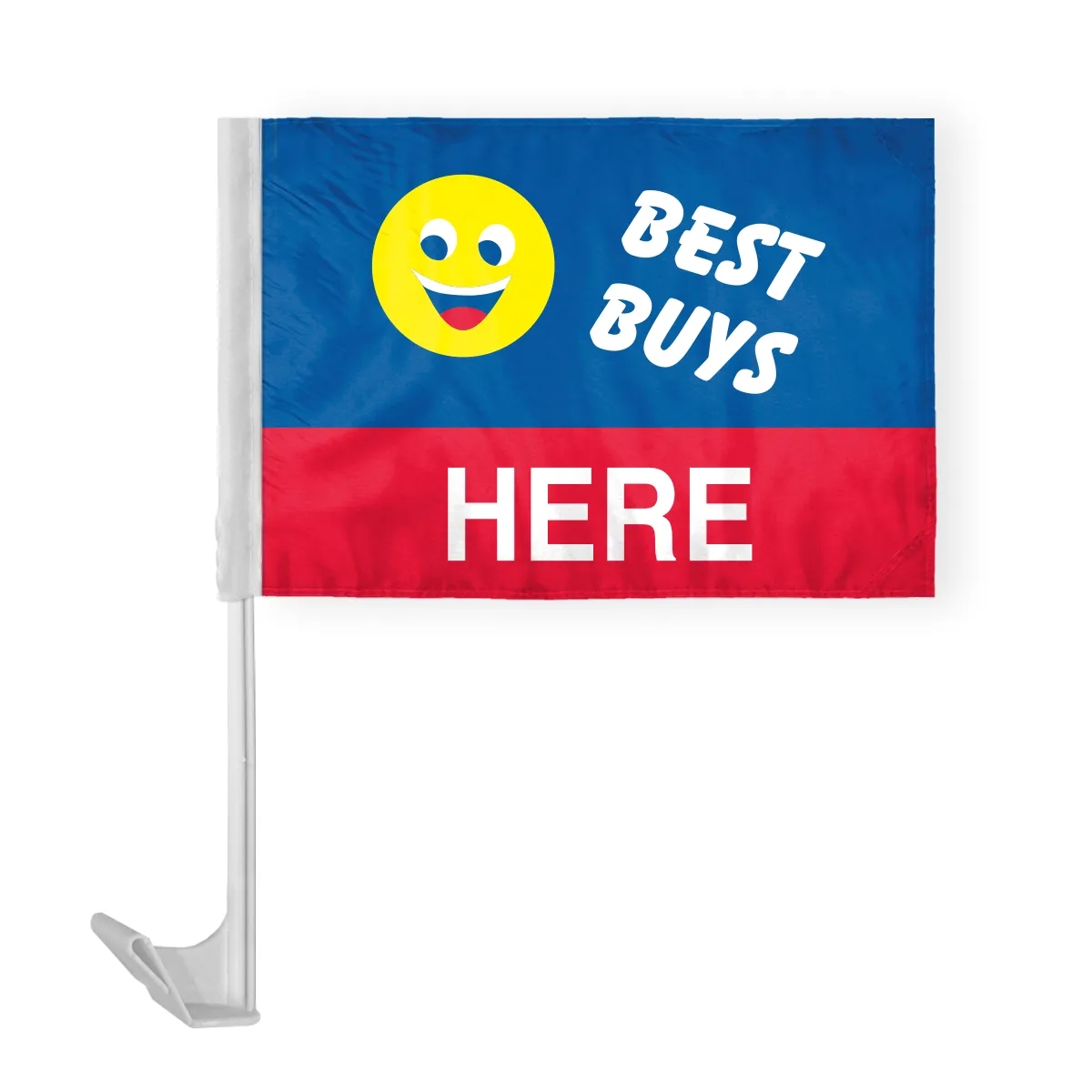 12" x 16" Advertising Car Flag - wPoly 24