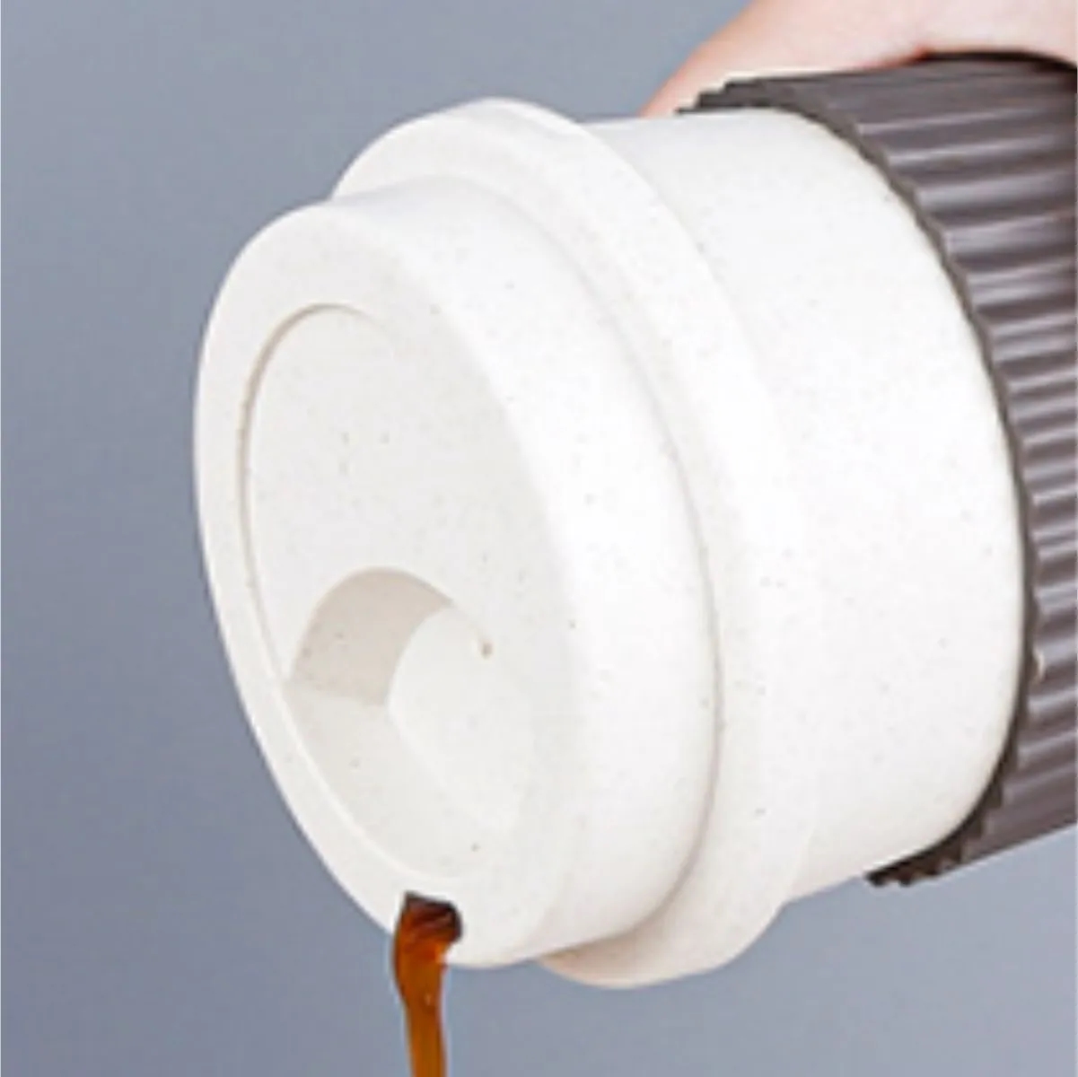 Wheat Straw Travel Mug With Lid And Silicone Sleeve 7
