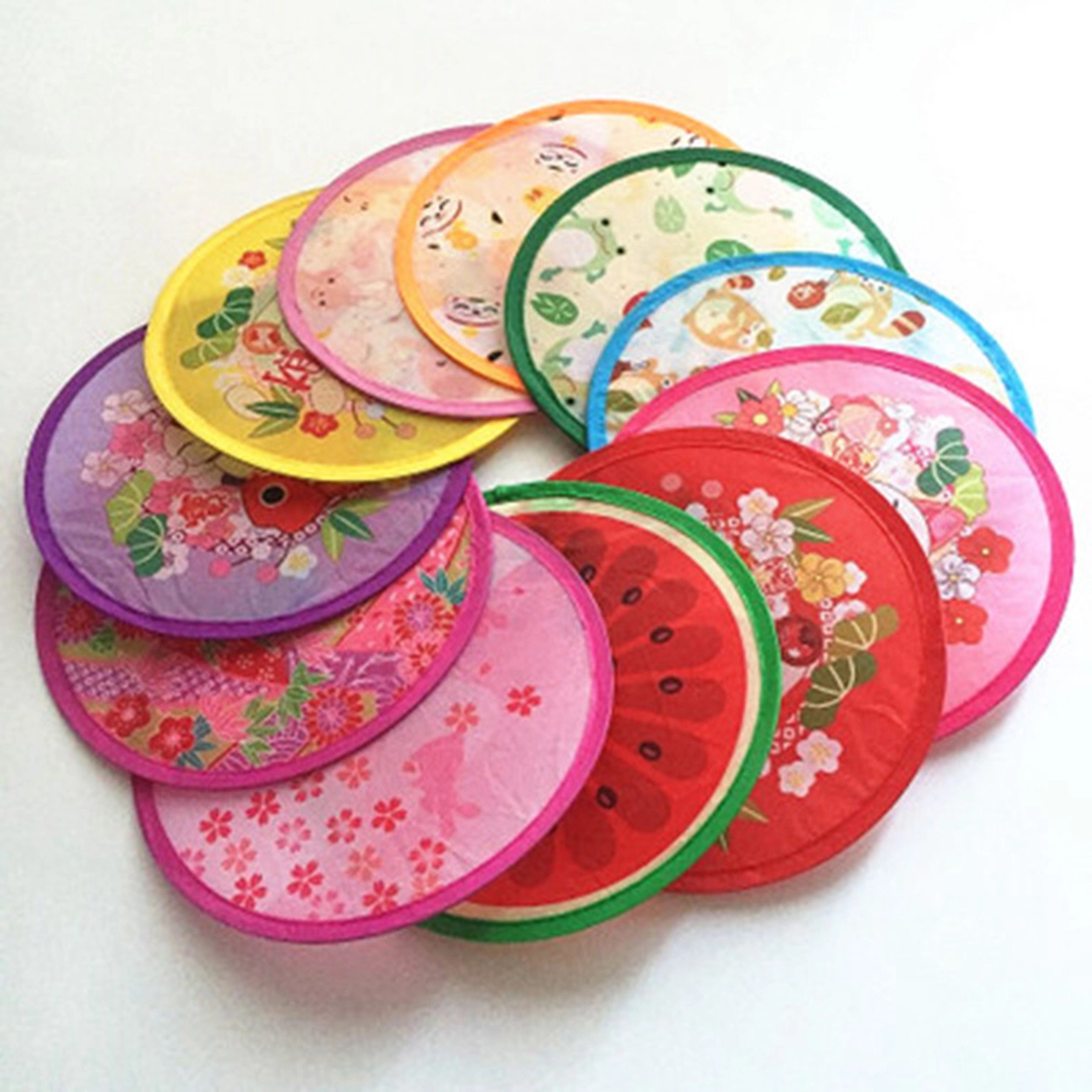 Nylon Pop Up Folding Fan Flying Disc 3