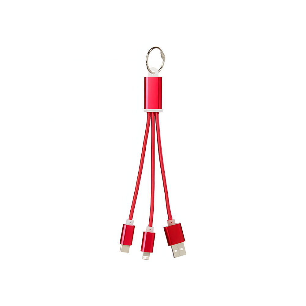 Usb Phone Charging Cable Keychain 2-In-1 4