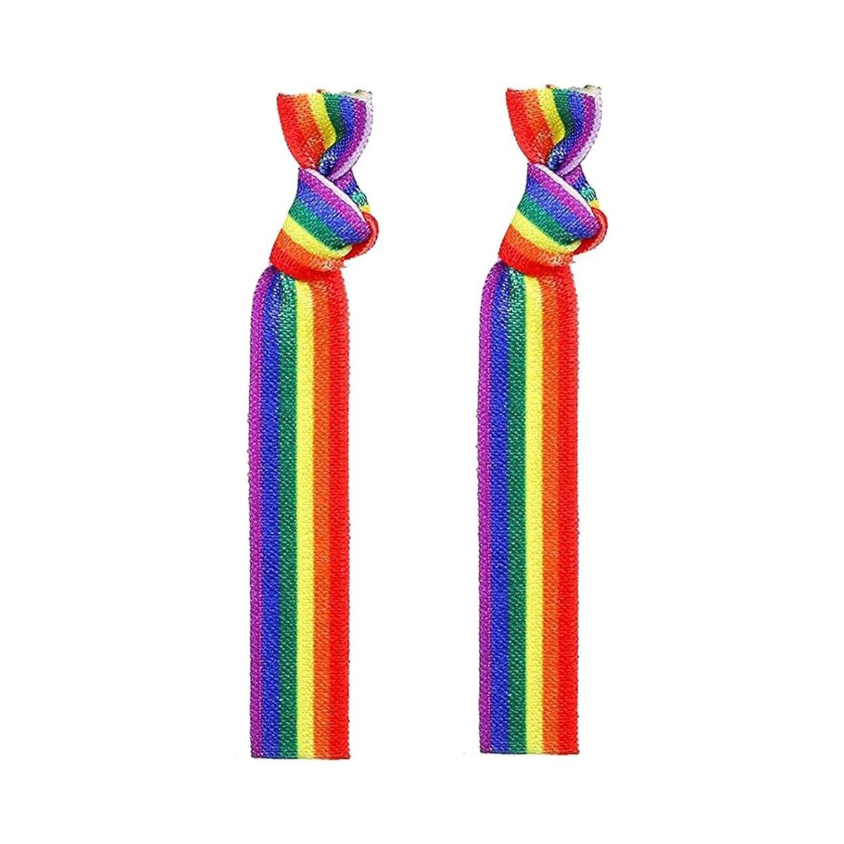Rainbow Polyester Elastic Wristband for Events 3