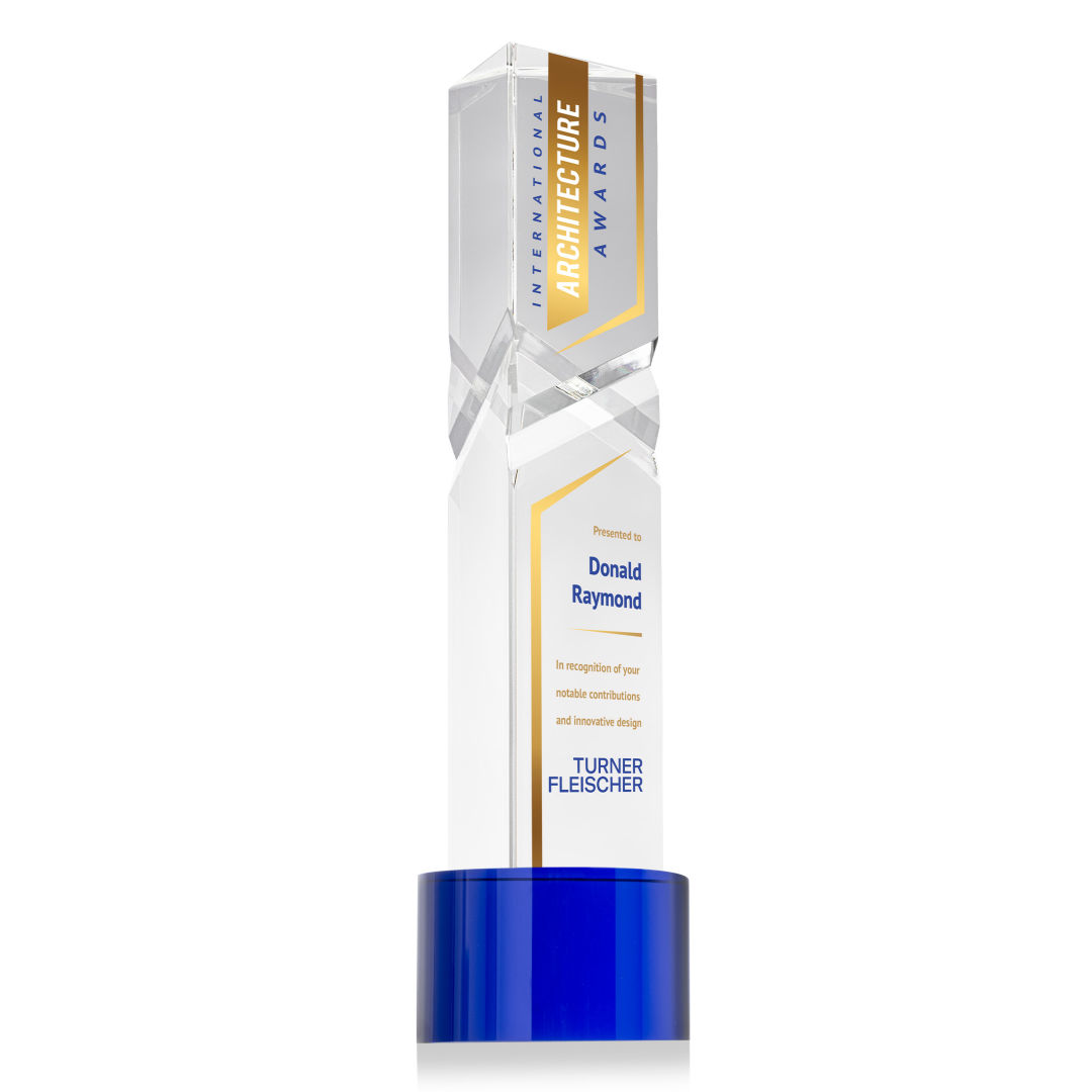 Oakham VividPrint™ Award on Marvel Base - Blue 3