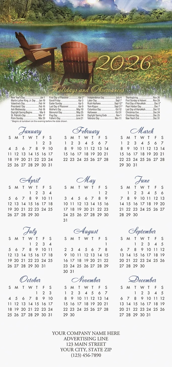By the Lake Calendar Cards 3