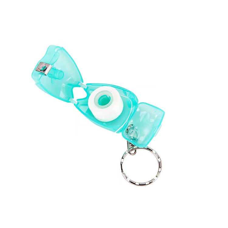 Nylon Tooth-Shaped Dental Floss Keychain 5