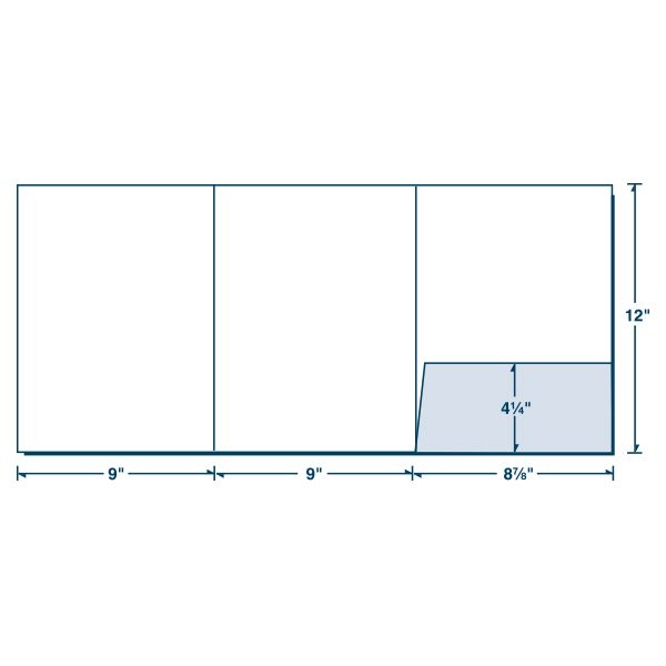 Three-Panel Presentation Folders Printed Full Color 2