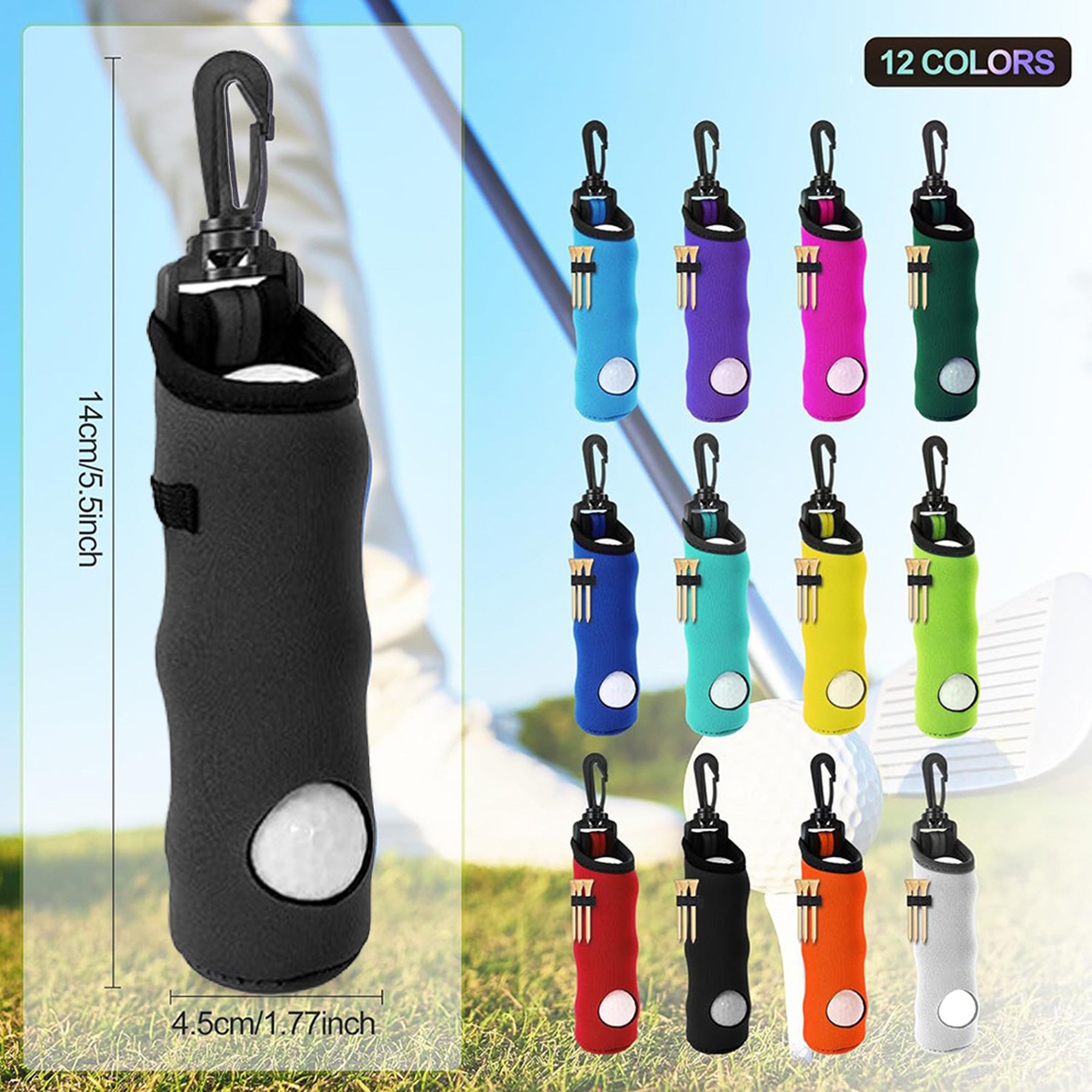 Neoprene Golf Ball Carry Bag 2