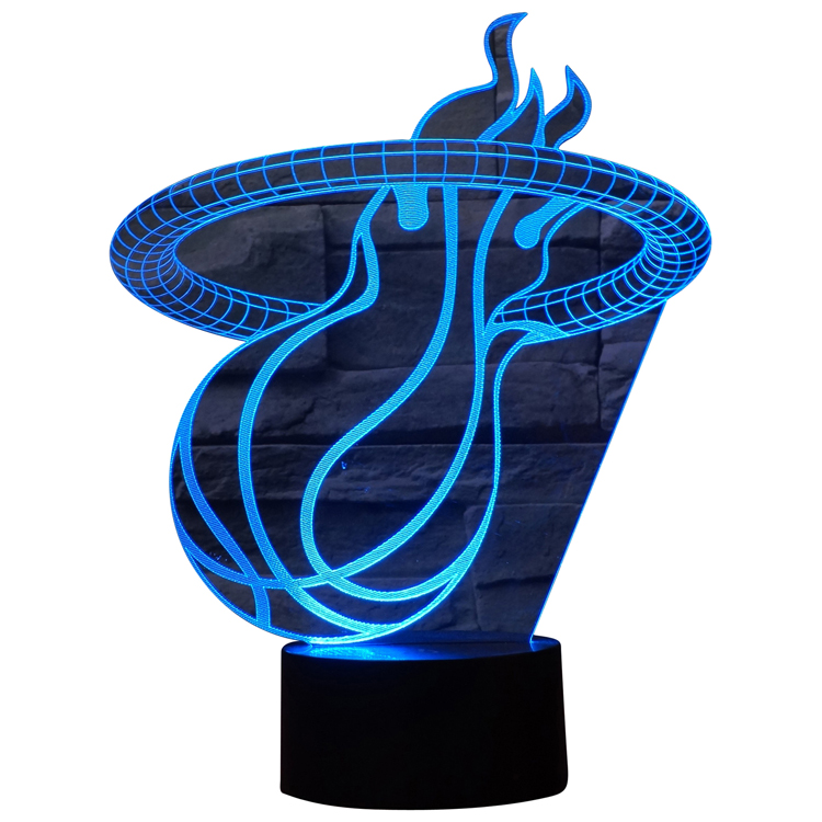 Custom Made-To-Order 3D Optical Illusion LED Desk Lamp 14