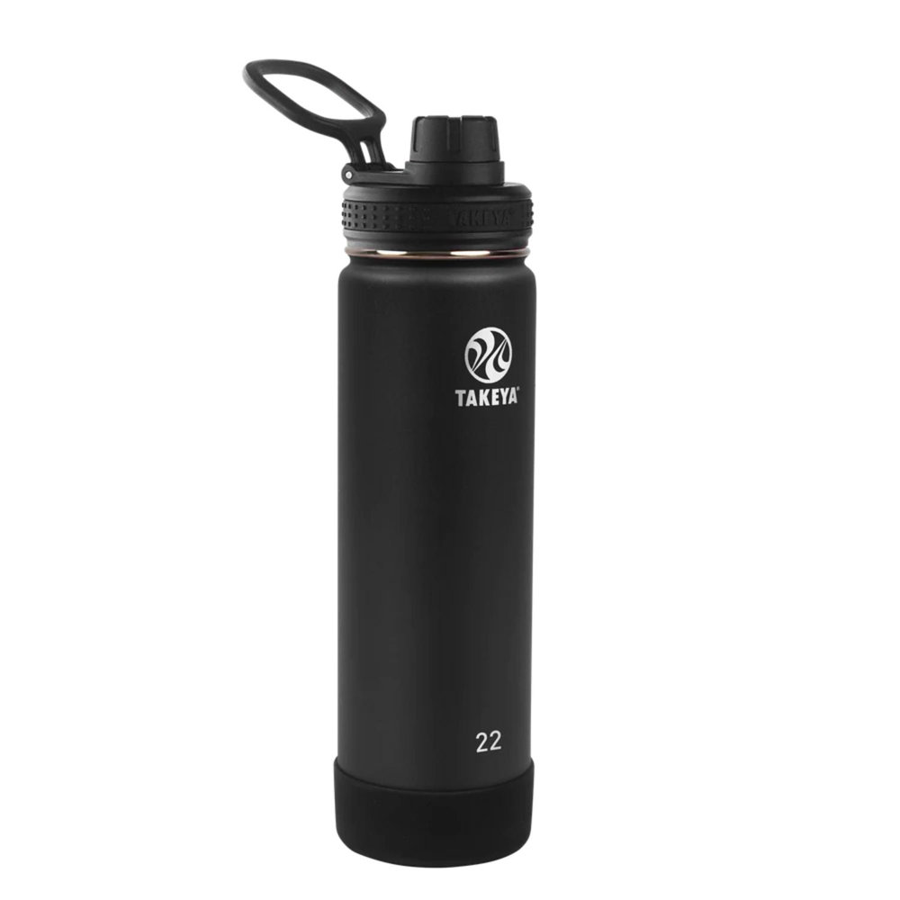 22 oz Takeya® Stainless Steel Insulated Active Water Bottle w/ Spout Lid