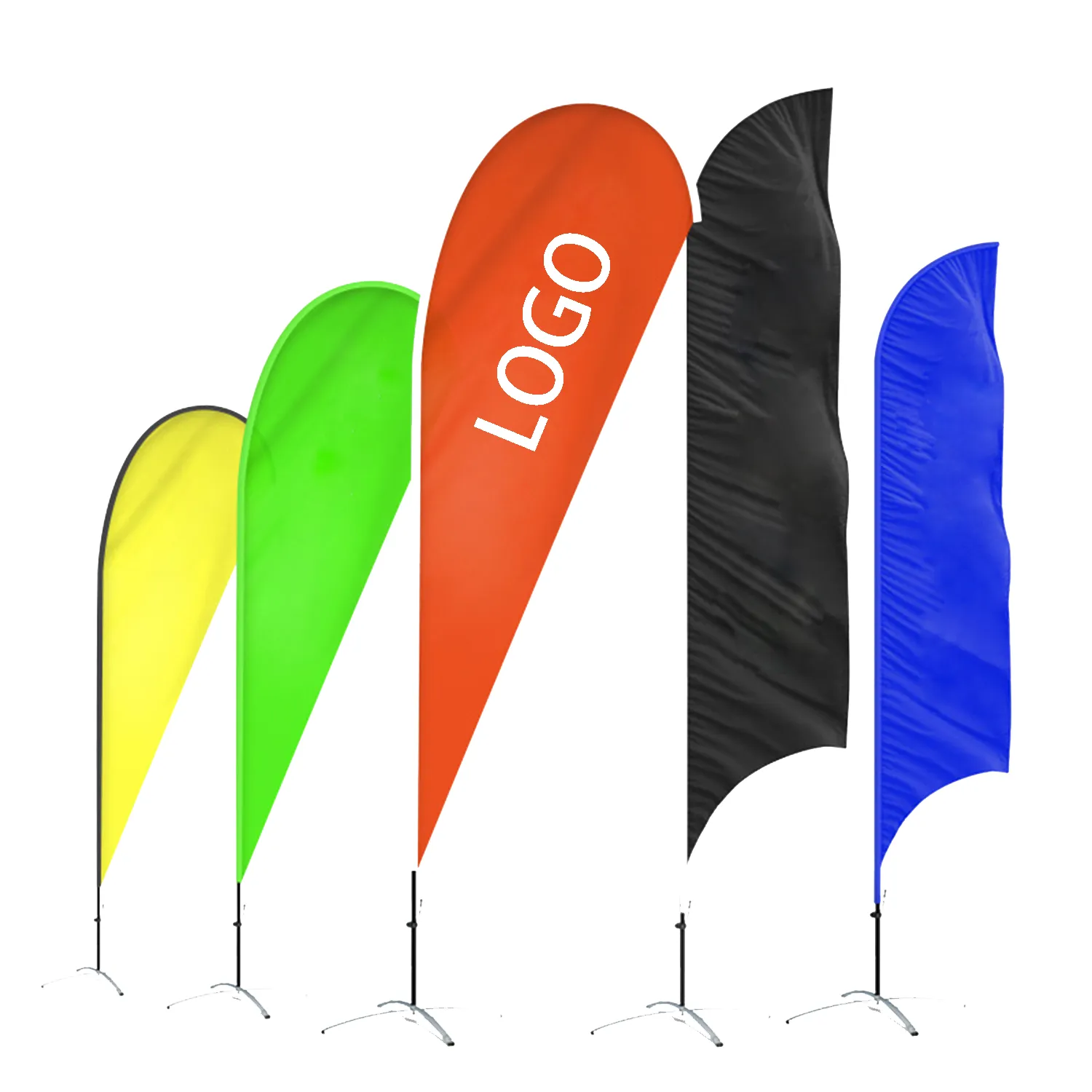 Advertising the outdoor waterflood base beach flag 2