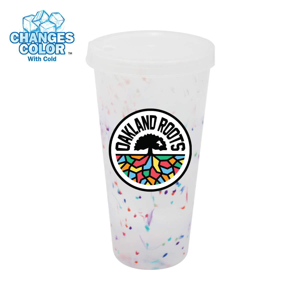 Mood™ 26 oz. Rainbow Confetti Tumbler With Lid 1
