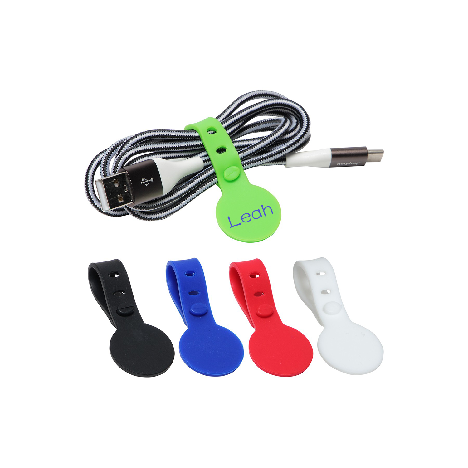 Food-Grade Silicone Cord Organizer Strap 2