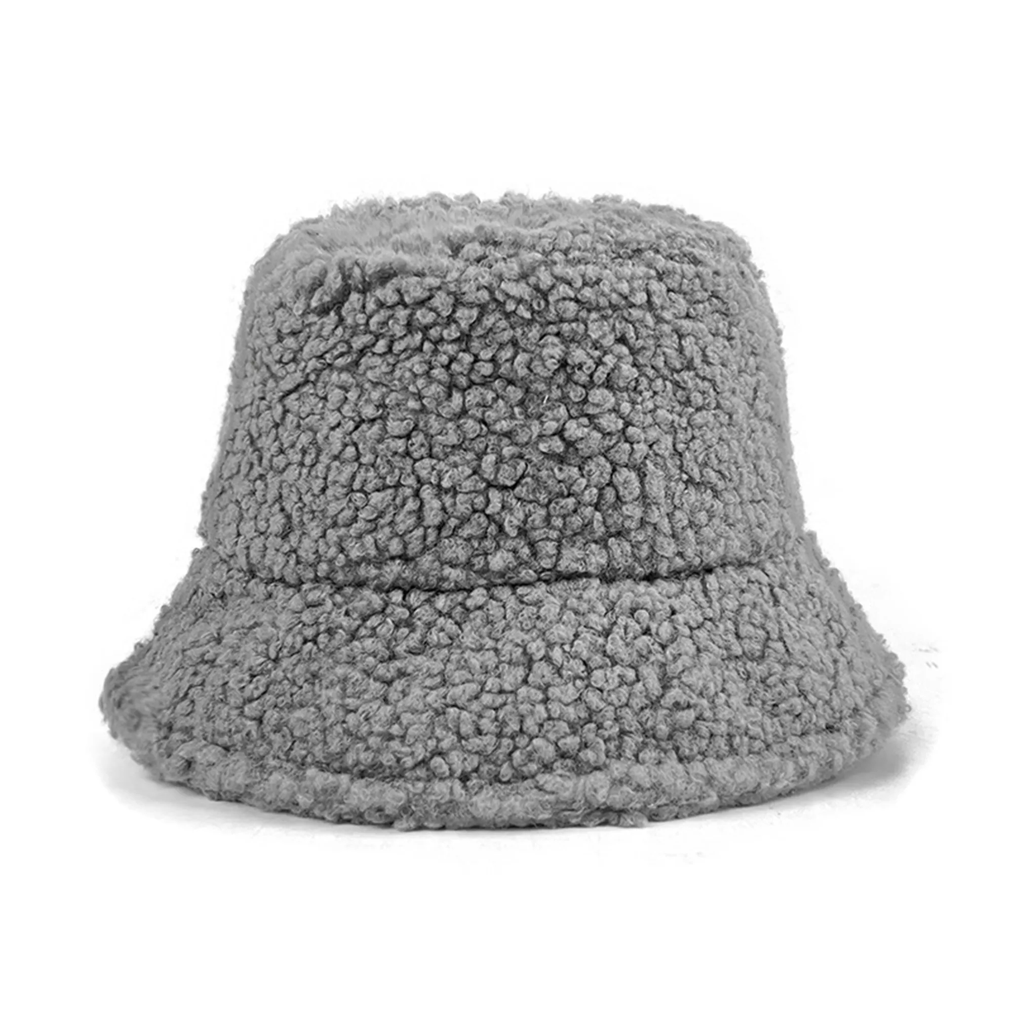 Winter Plush Fuzzy Bucket Hat 14