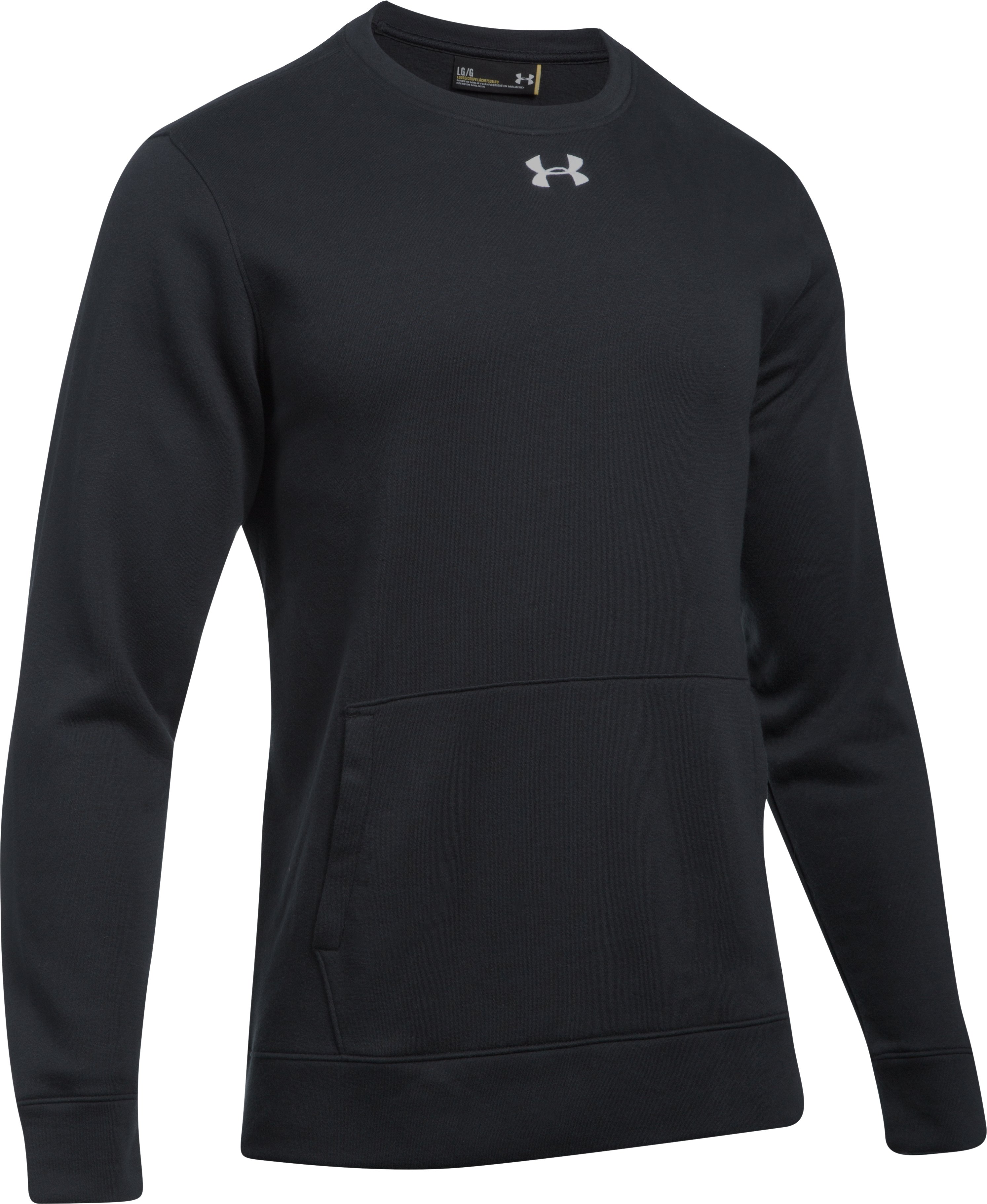 UA Rival Fleece 2.0 Team Men's Crew, custom hoodie or sweatshirt with logo imprint 5