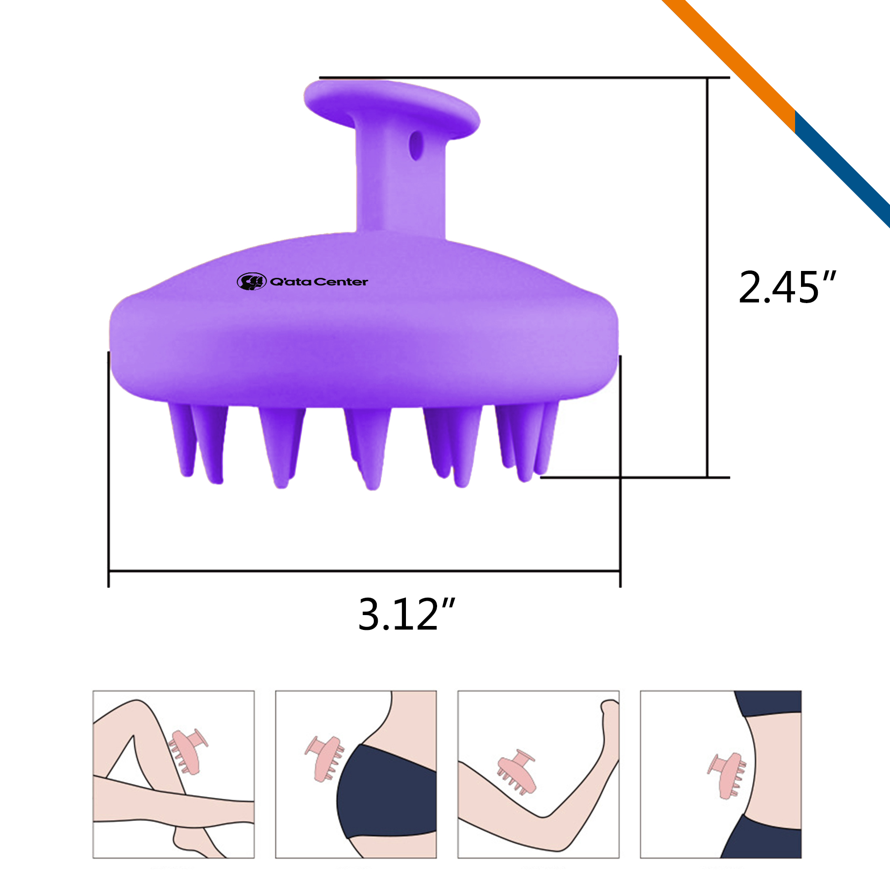 Zazie Shower Brush 8