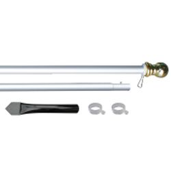 10' Silver Aluminum Display Pole 2