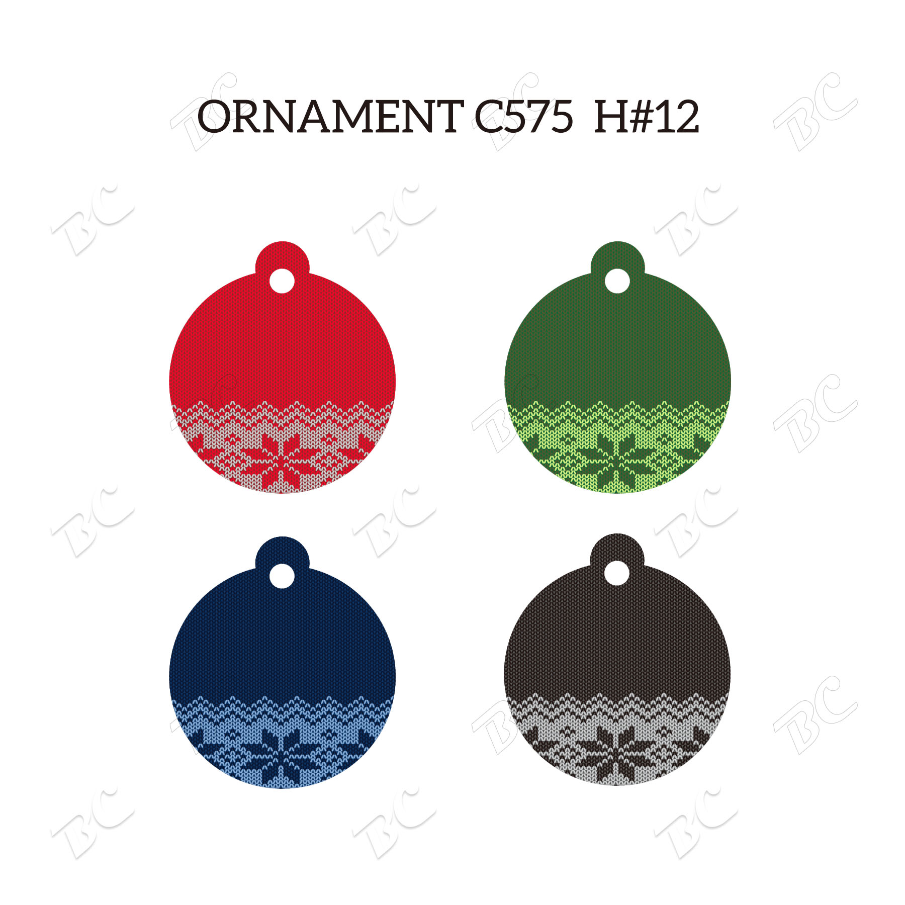 Free Shipping Full Color Christmas Ornament - Round 26