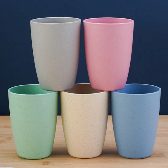 Eco-Friendly Wheat Straw Portable Travel Mug 4