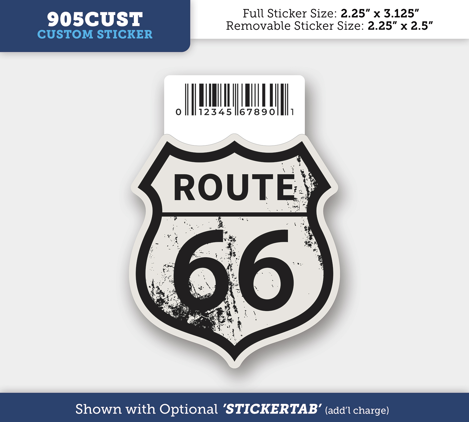 Removable Outdoor Sticker - 5 to 6 Square Inches 7