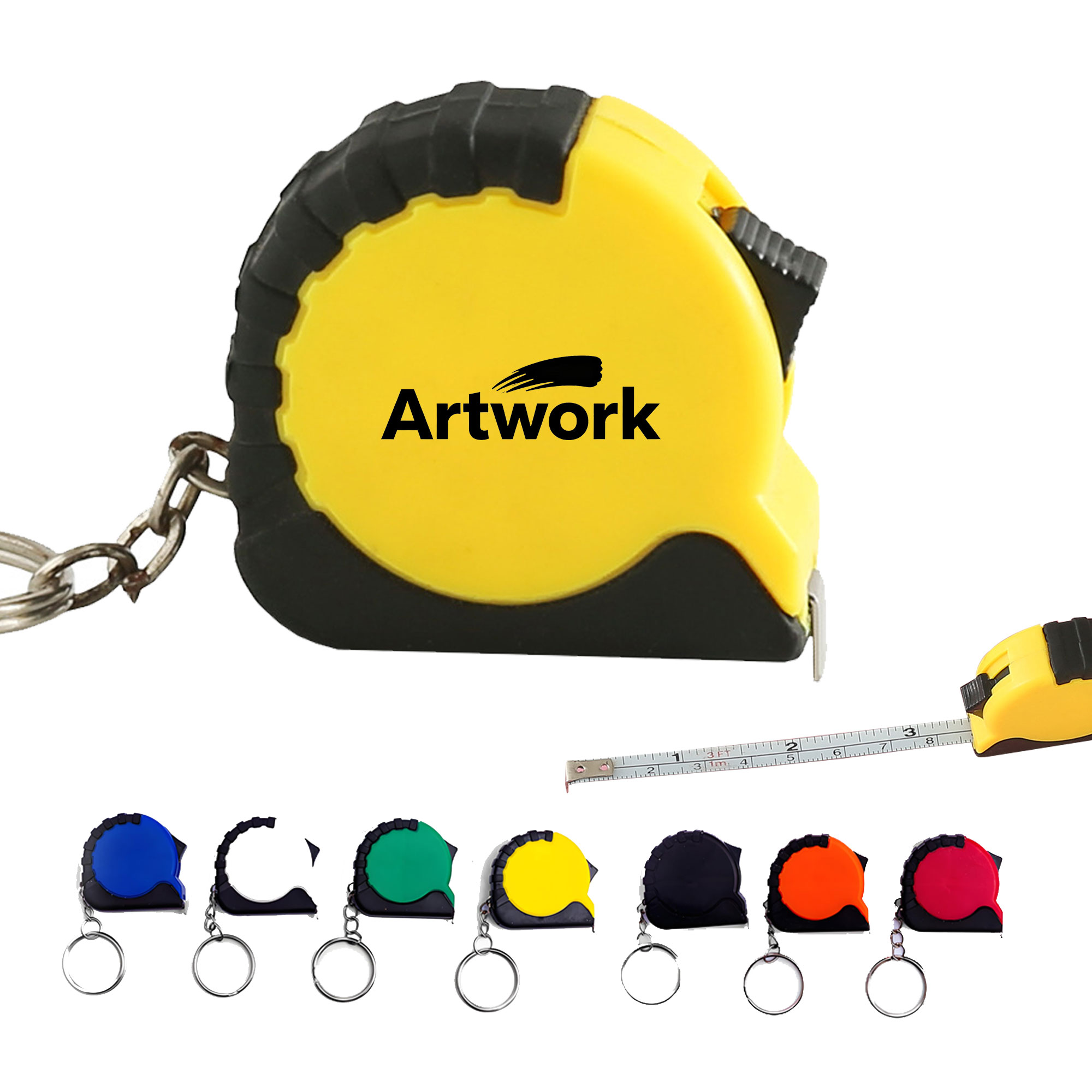 3ft Mini Tape Measure Keychain 3