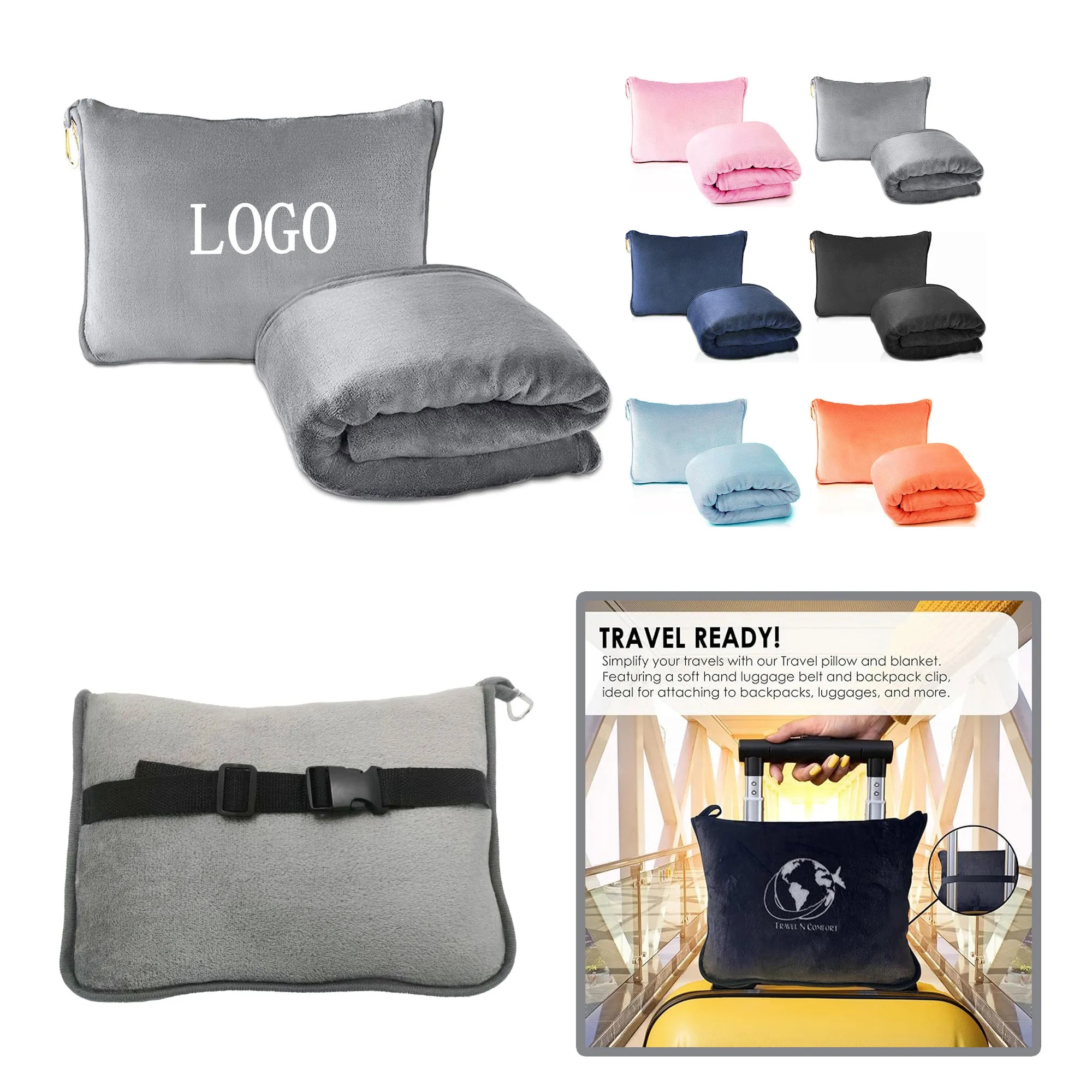 Customizable Vacuum Packable Travel Blanket 1