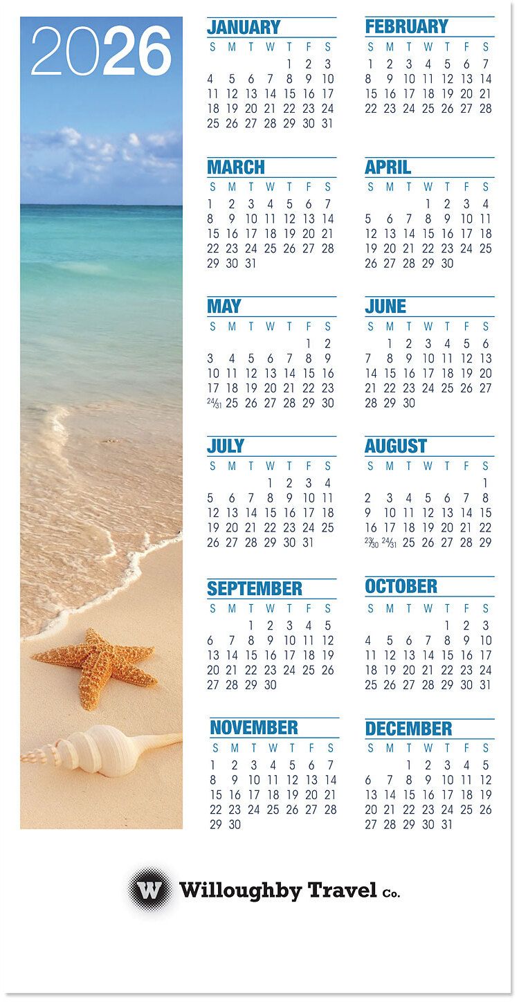 BEACH WARM WISHES CARD TO CALENDAR 5