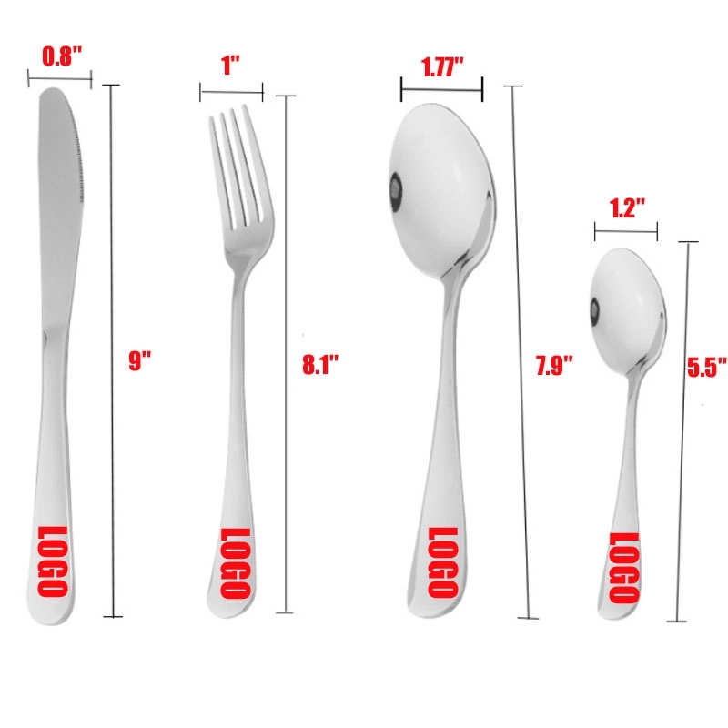 Custom Stainless Steel Flatware set of 4 2