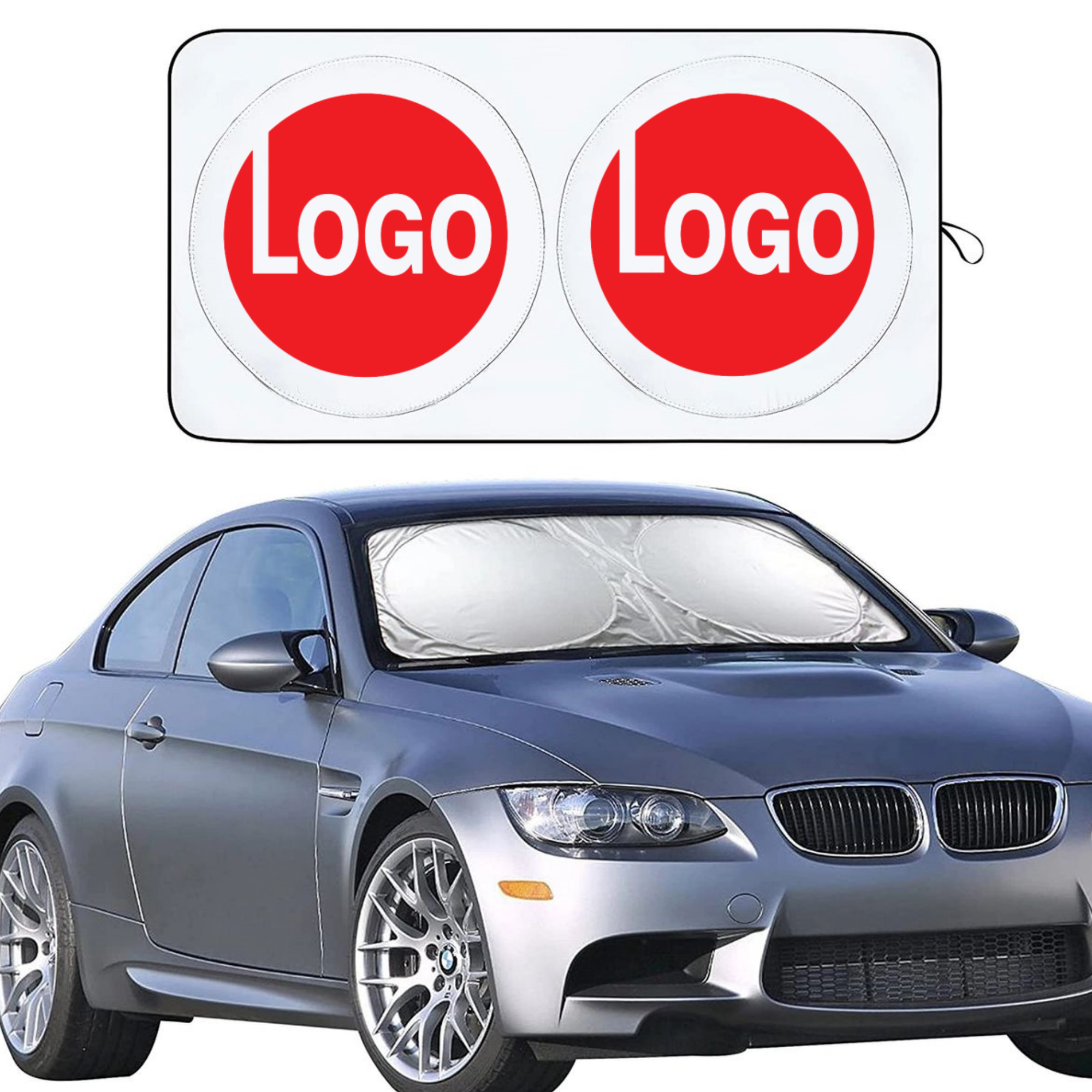 Foldable Car Front Window Sunshade 28" L x 59" W 1