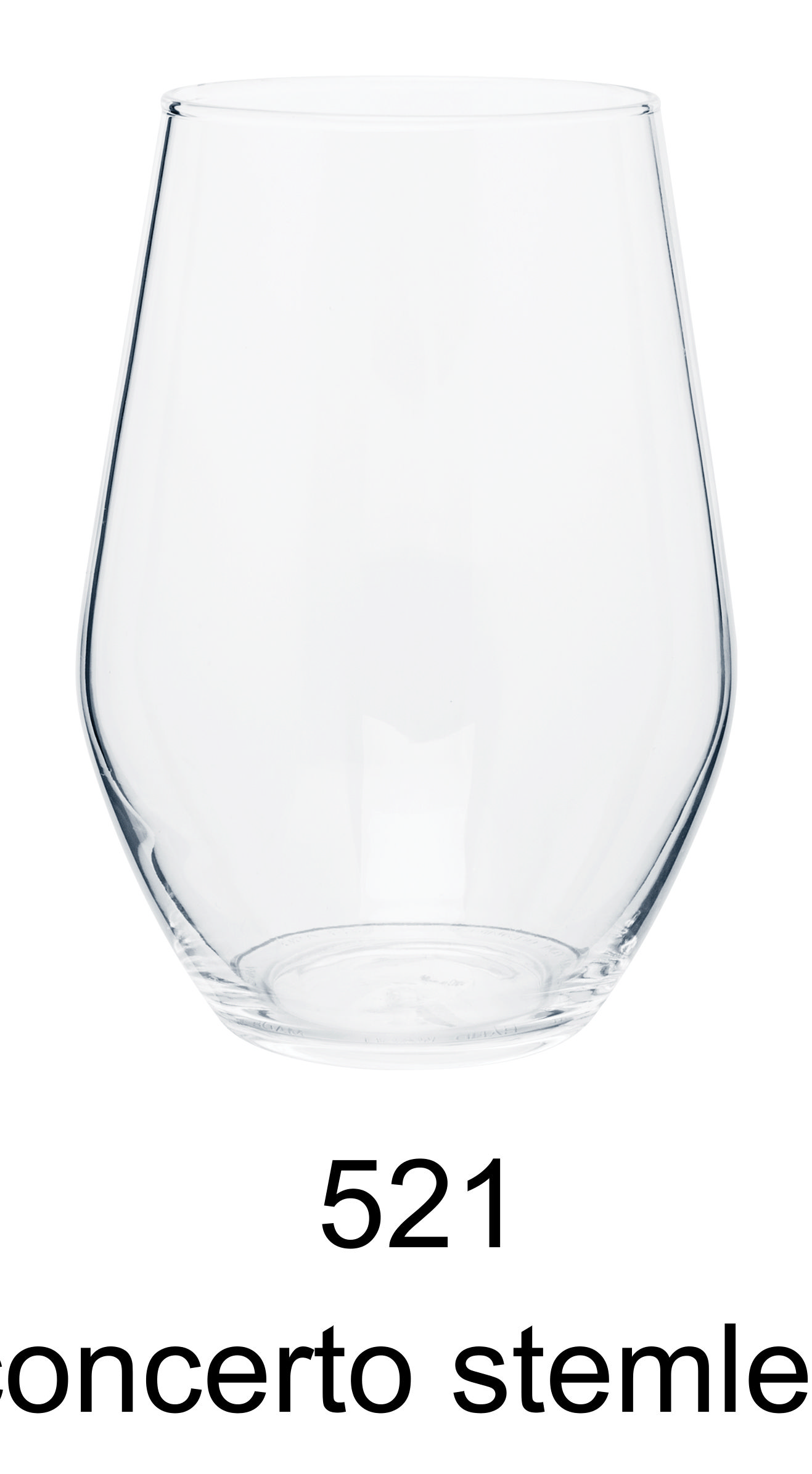 19 oz concerto stemless wine