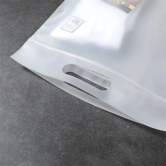 Frosted Zip Lock Handle Bags 4