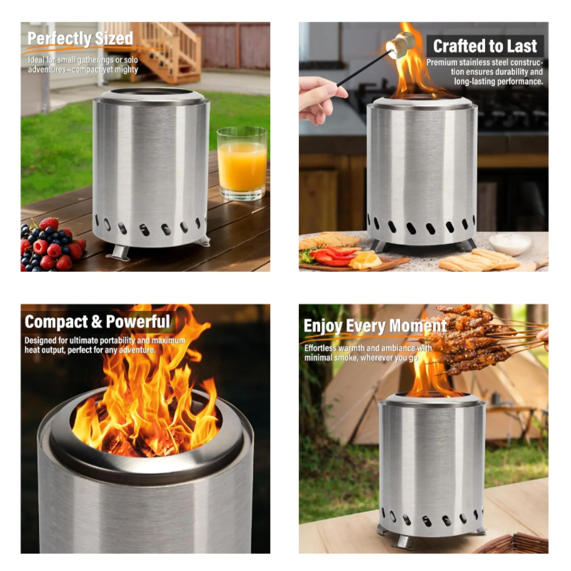 Stainless Steel Tabletop Smokeless Stove 4