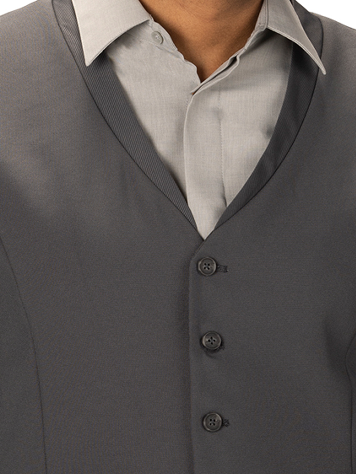 Edwards - Suiting & Neckwear - Men's Two-Pocket Ottoman Trim Vest 8